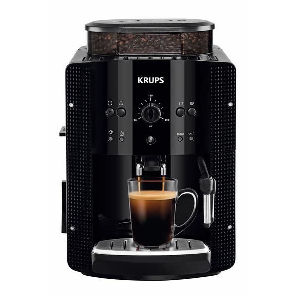 Macchina da caffè automatica KRUPS, 1,7 L, per espresso, con lancia vapore per cappuccino, per preparare 2 tazze contemporaneamente, Essential YY8125FD