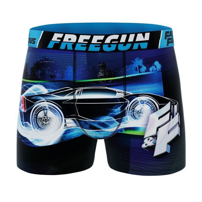 Calzoncillos bóxer Freegun para hombre, modelo Fast and Furious, ropa interior masculina - Rojo (Paquete de 4)