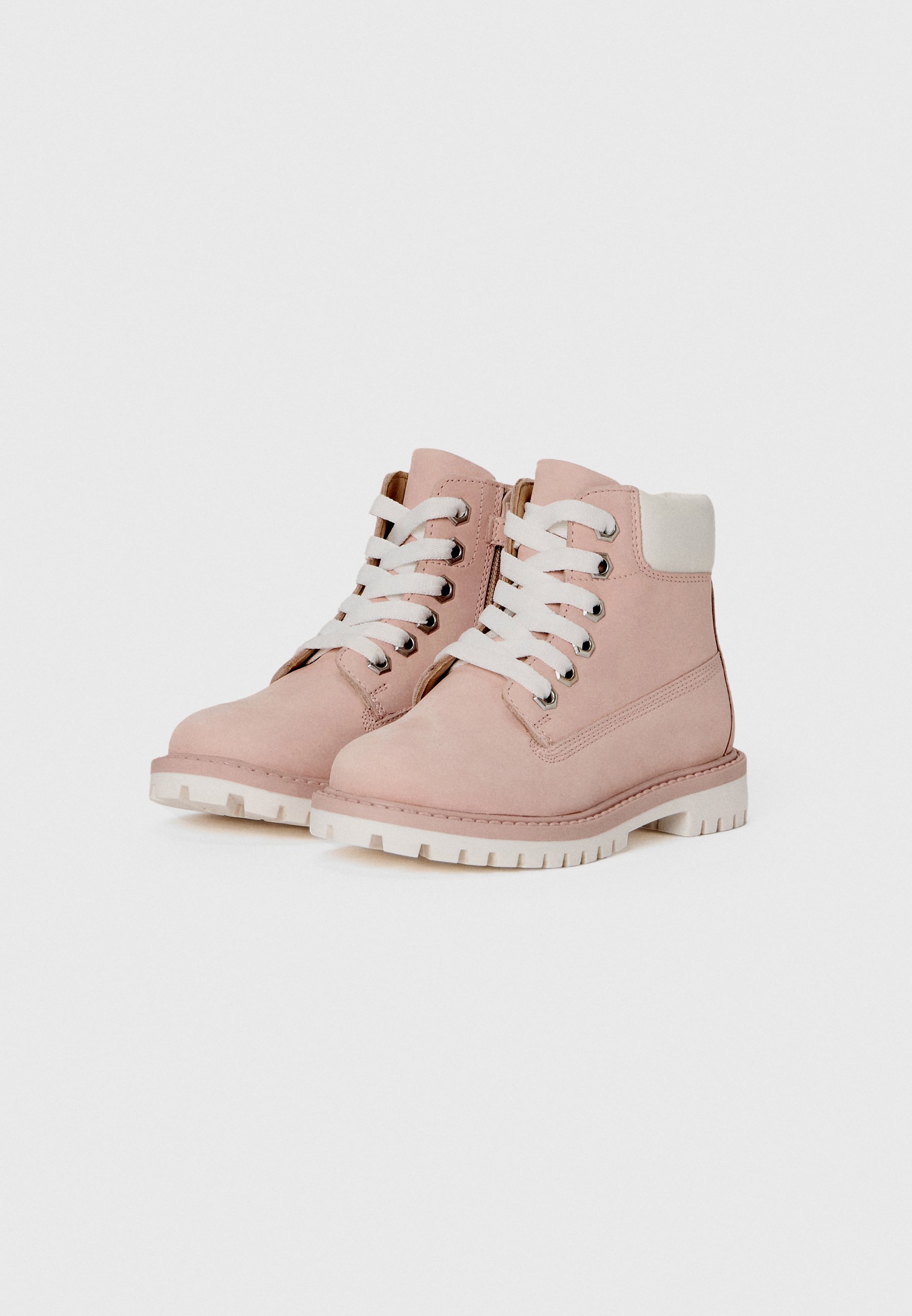 Friboo LEATHER - Bottines à lacets - rose clair
