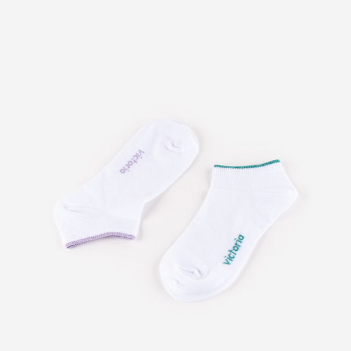 Pack Dos Calcetines Tobillero De Algodón V. Things Con Detalle Lurex