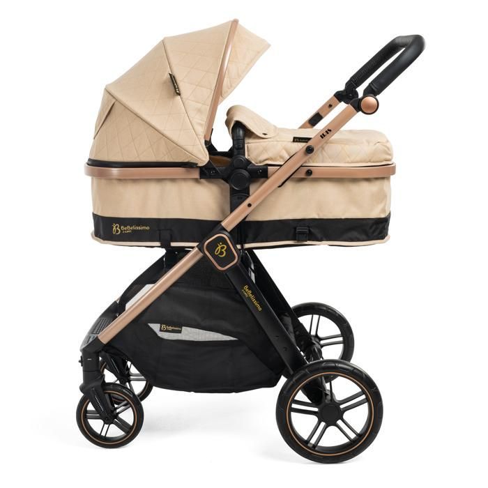 Passeggino convertibile - combinazione - 2 in 1 - peso 0-22 kg - Bebelissimo I LOVE - beige