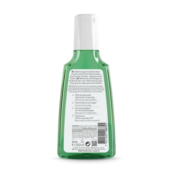 Rausch Cafeïne Shampoo met Ginseng 200ml