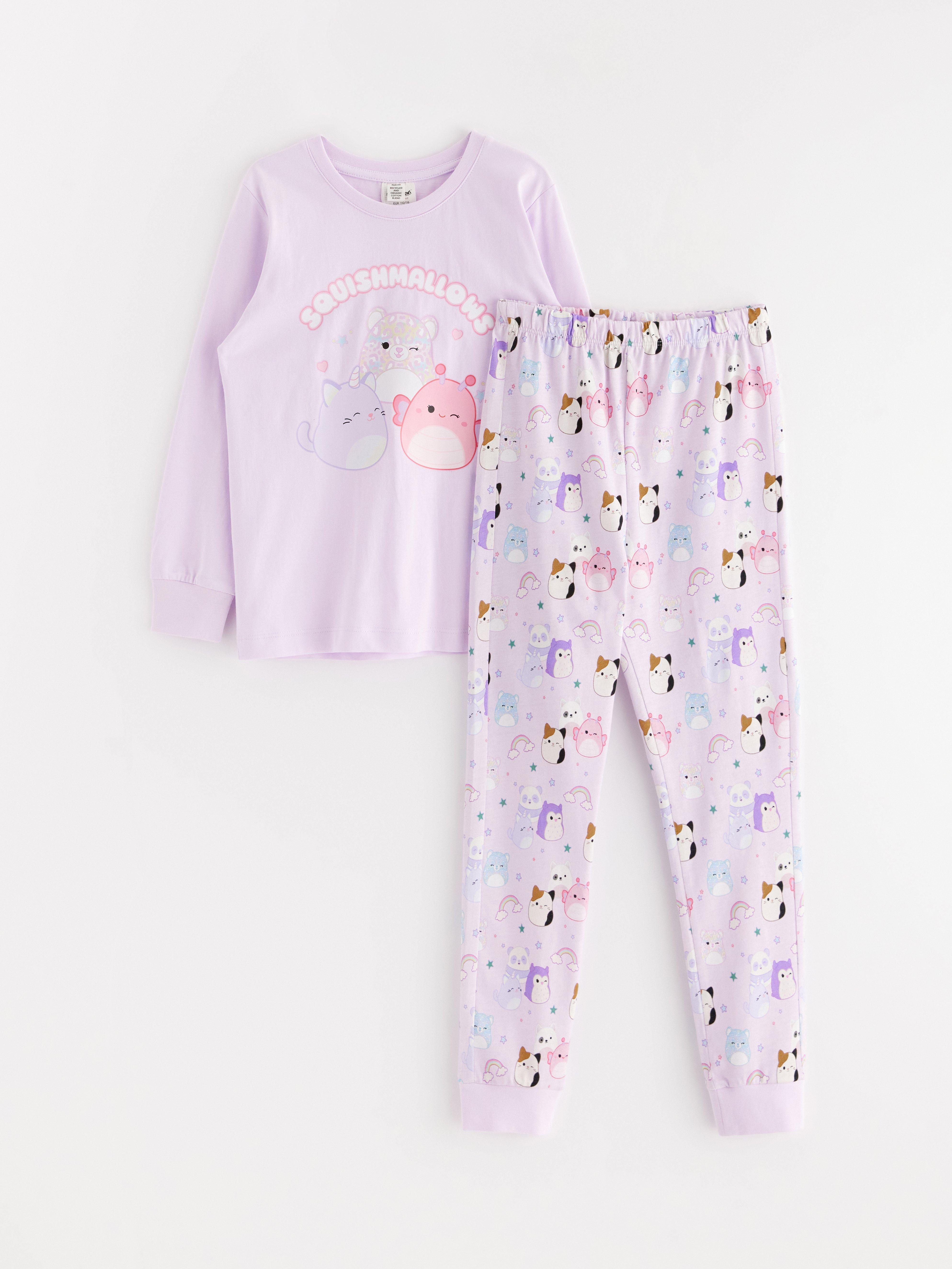 Squishmallows pyjamassett lys lilla