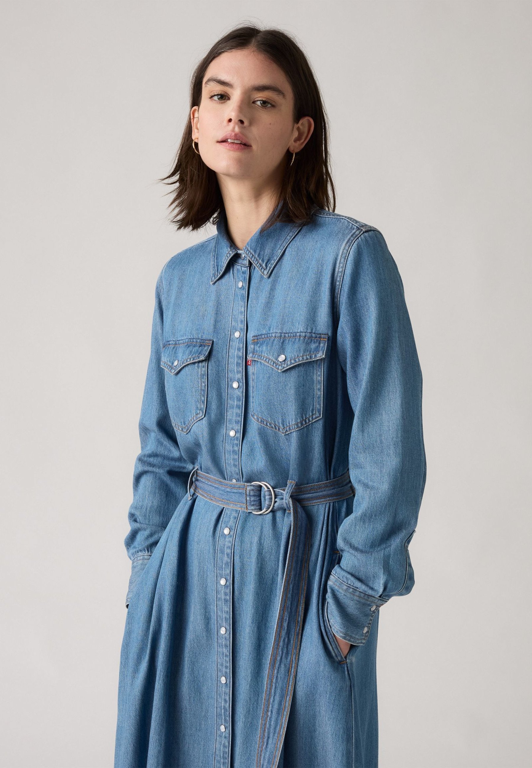 Levi's® QUINCEY - Τζιν φόρεμα - Μπλε