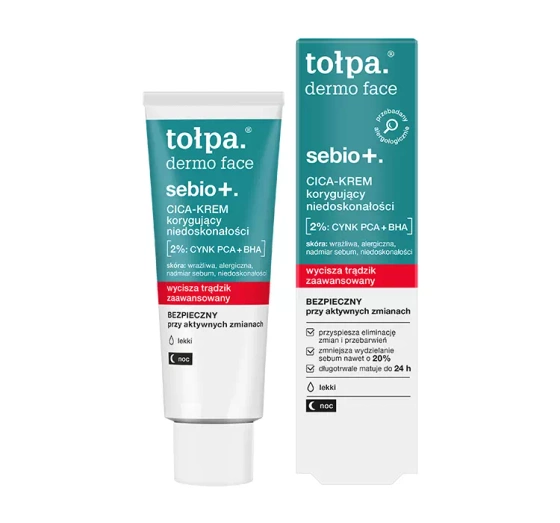 TOŁPA DERMO FACE SEBIO  KORYGUJĄCY NIEDOSKONAŁOŚCI CICA-KREM  40ML