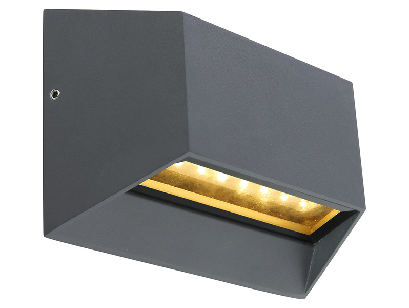 Kinkiet zewnętrzny Honna LED aluminiowy szary
