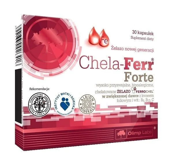 Olimp Chela-Ferr Forte, Suplement diety z żelazem, Kapsułki