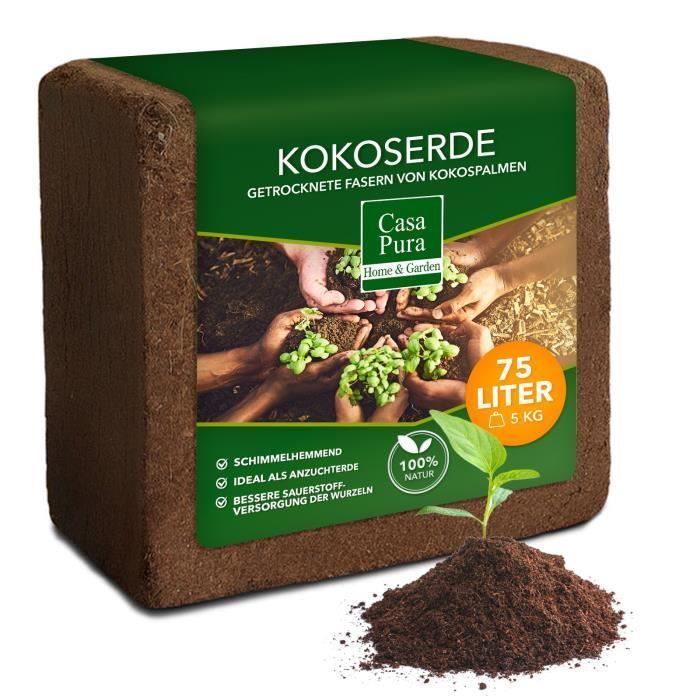 Terreau de coco Terreau de fibres de coco Pressé en bloc 5 kg