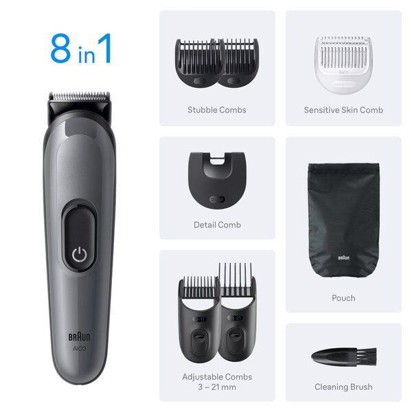 Braun Series 3 MGK3540 8-v-1 komplet za nego