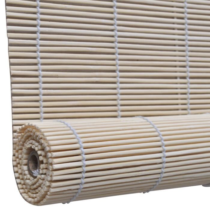 Natural bamboo roller blind 100 x 160 cm window curtain privacy shutter 4102140