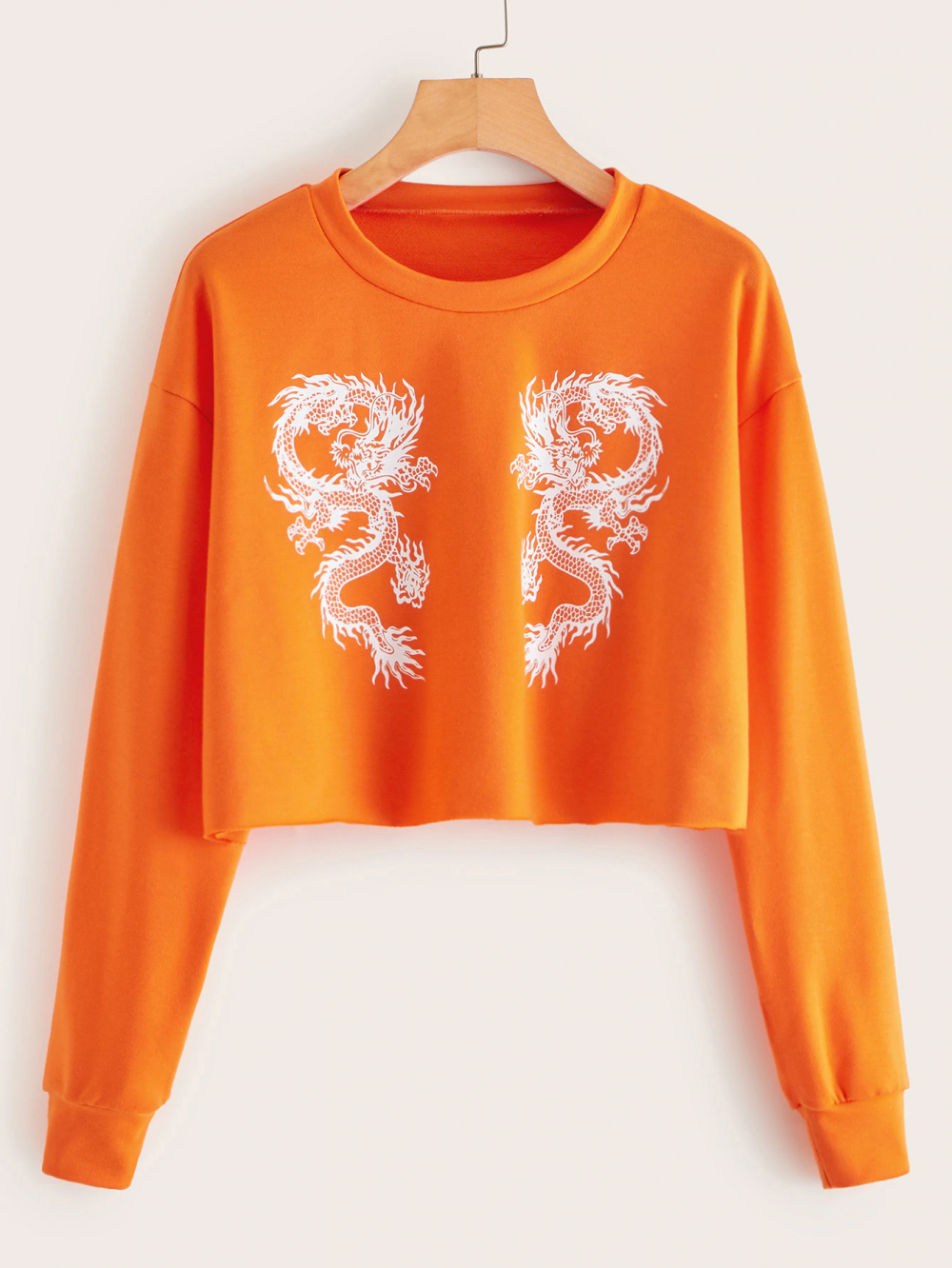 Sudadera corta estampada de manga larga y cuello redondo para mujer europea/americana, moda otoño/invierno, gran venta, sudadera con capucha