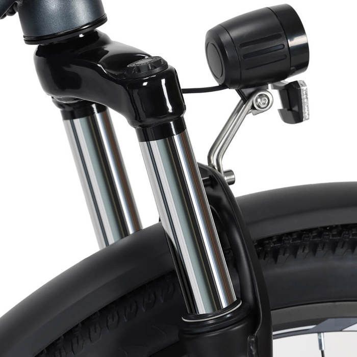 Touroll B1 Elcykel för stadscyklar - 250W motor - 15,6 Ah batteri - Maxhastighet 25 km/h - Shimano 7 växlar - 26 x 1,95