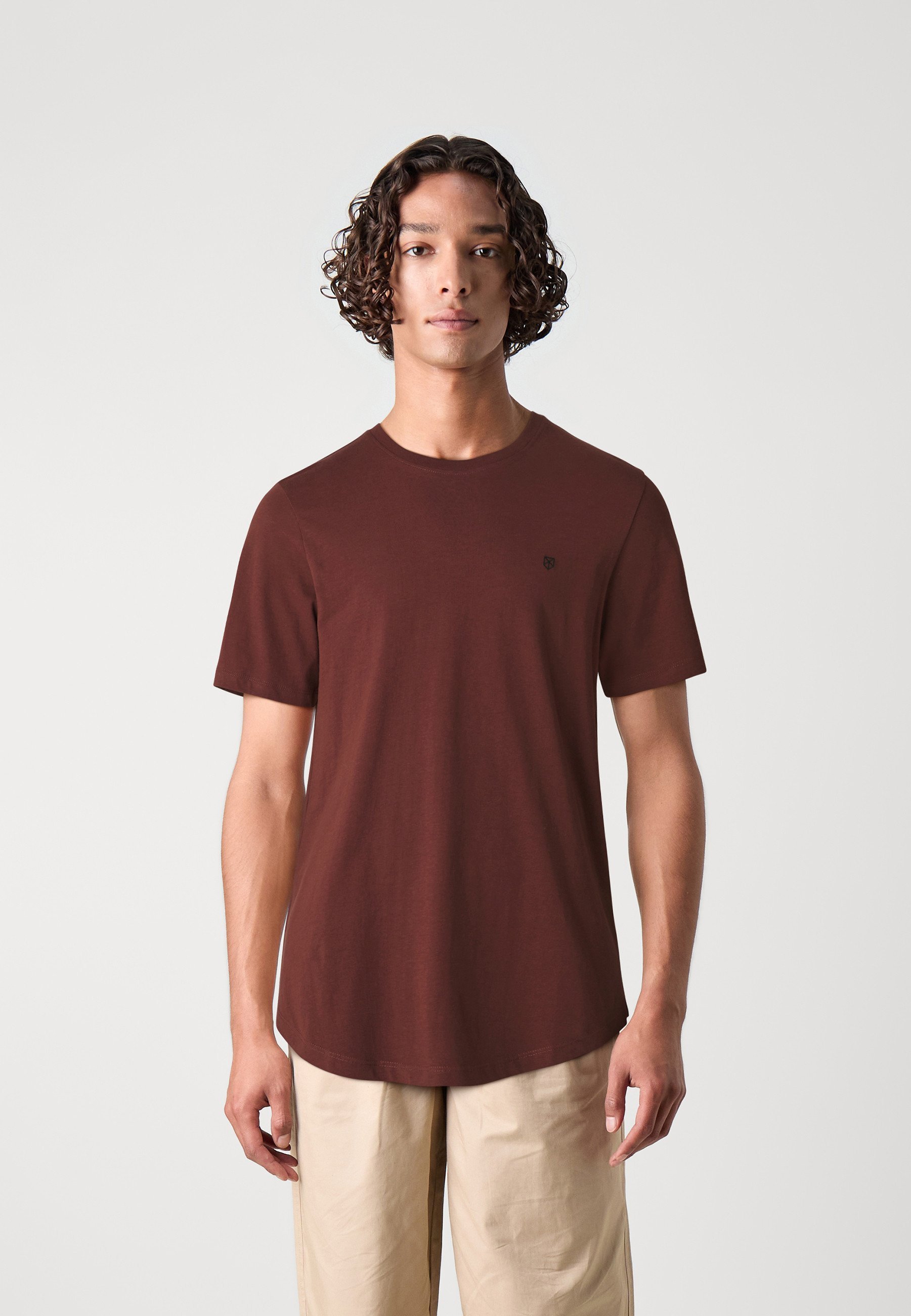 Jack & Jones JPRBLABRODY T-shirt 7-pack - Basic T-shirt - rum rozijn/as/thee/cognac/zeegroen/blauwgroen/flesgroen