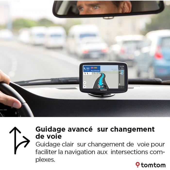 TomTom GO Classic 5 de 2.ª generación - GPS para coche - Pantalla de 5 pulgadas - Información de tráfico TomTom - Asistente de mantenimiento de carril - Mapa europeo de 27 pulgadas