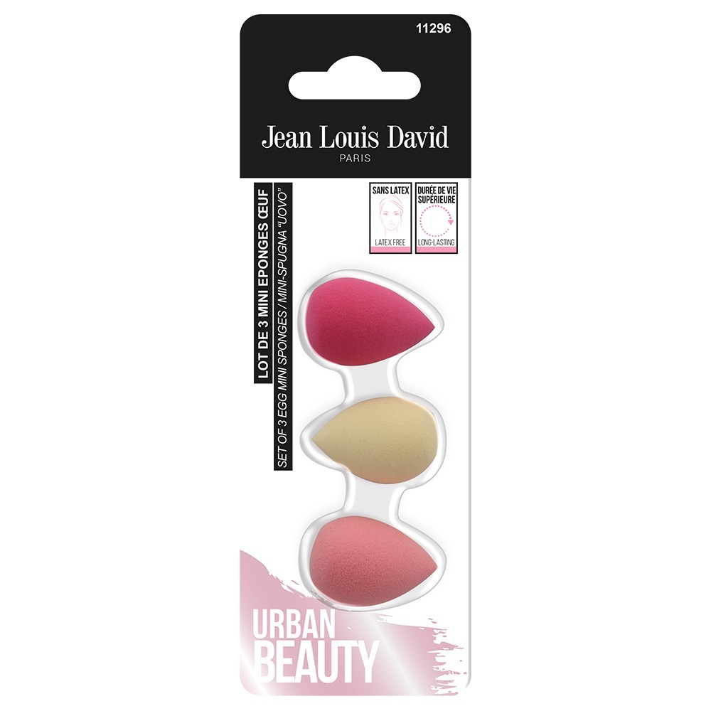 Jean Louis David LOT DE 3 MINI EPONGES OEUF