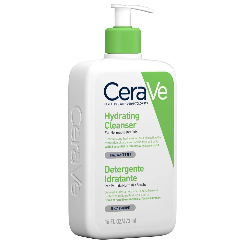 CERAVE Feuchtigkeitsspendender Reiniger 473 ml Für trockene und normale Haut