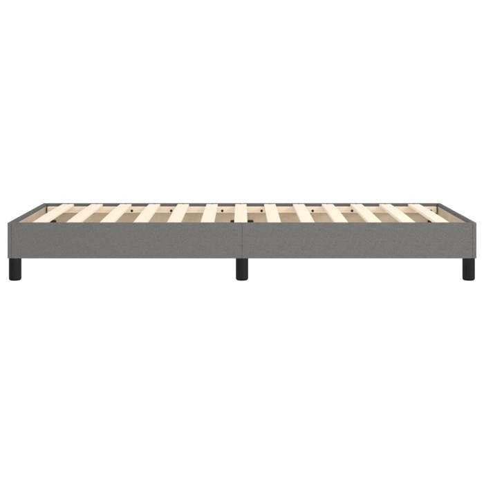 3120469 vidaXL Gris oscuro 80x200 cm Tela para base de colchón de muelles