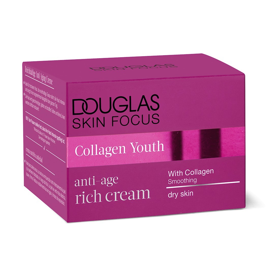 Douglas Collection Skin Focus Collagen Youth Anti-Age výživný krém na tvár - 50 ml