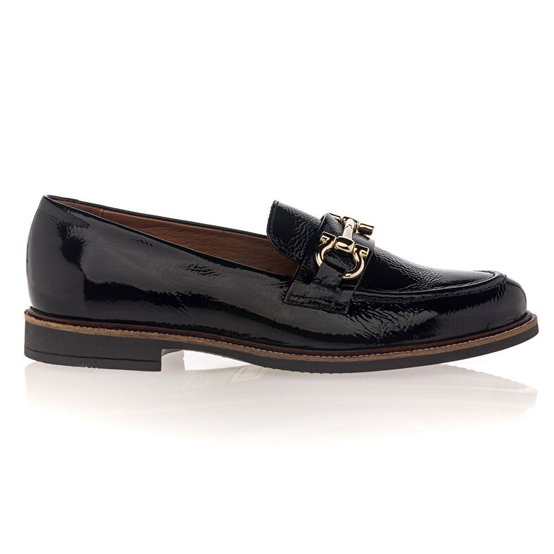 Blå loafers/båtskor för kvinnor