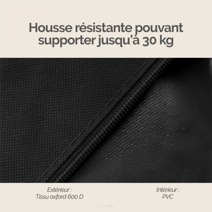 Housse de transport pour table de massage - Noir - Vivezen