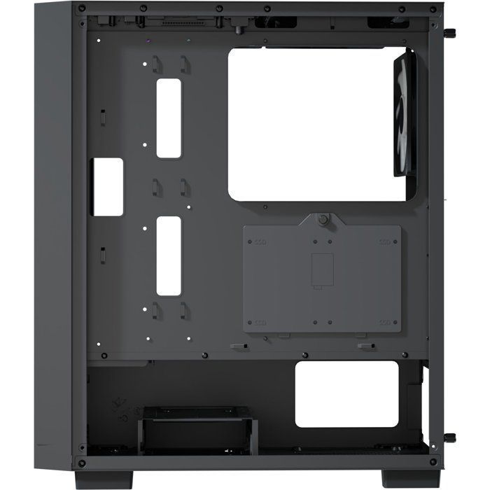 Case per PC (senza alimentatore) - AEROCOOL B509A Flow - ACCM-BD02063.11 - Mid-tower - Fattore di forma ATX - Nero