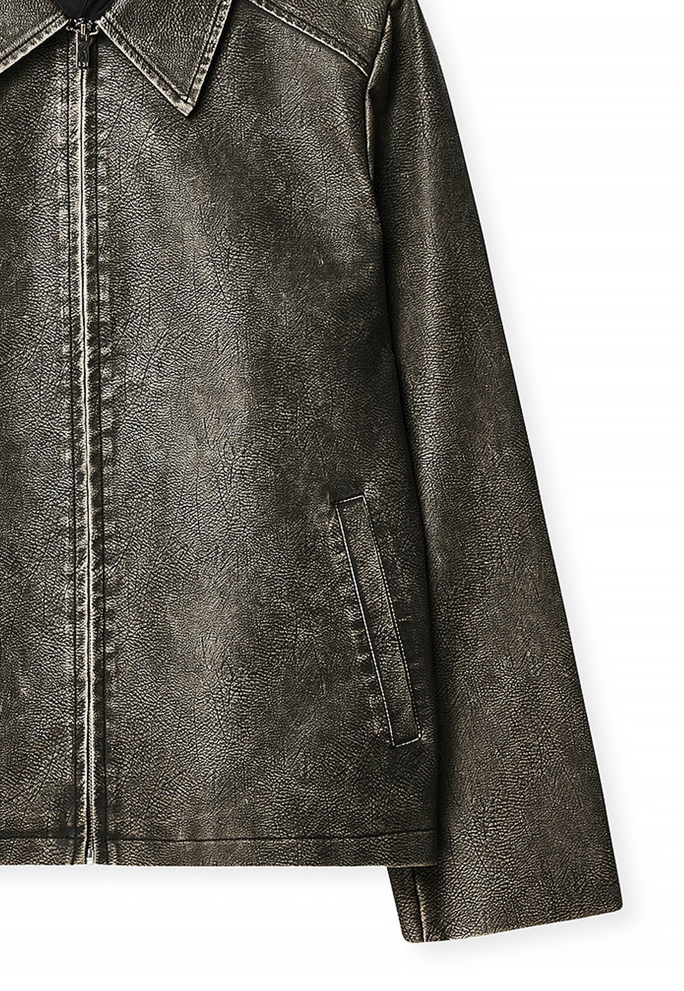 NA-KD dirbtinės odos striukė - pilka