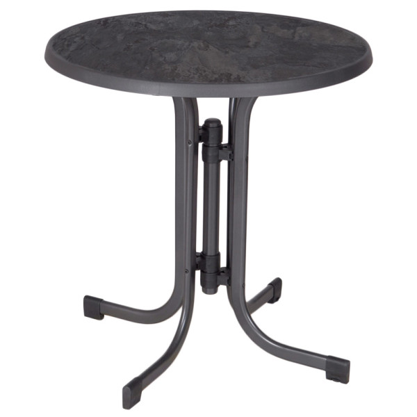Stół ogrodowy Dine & Relax 70 cm pizarra / antracyt PATIO