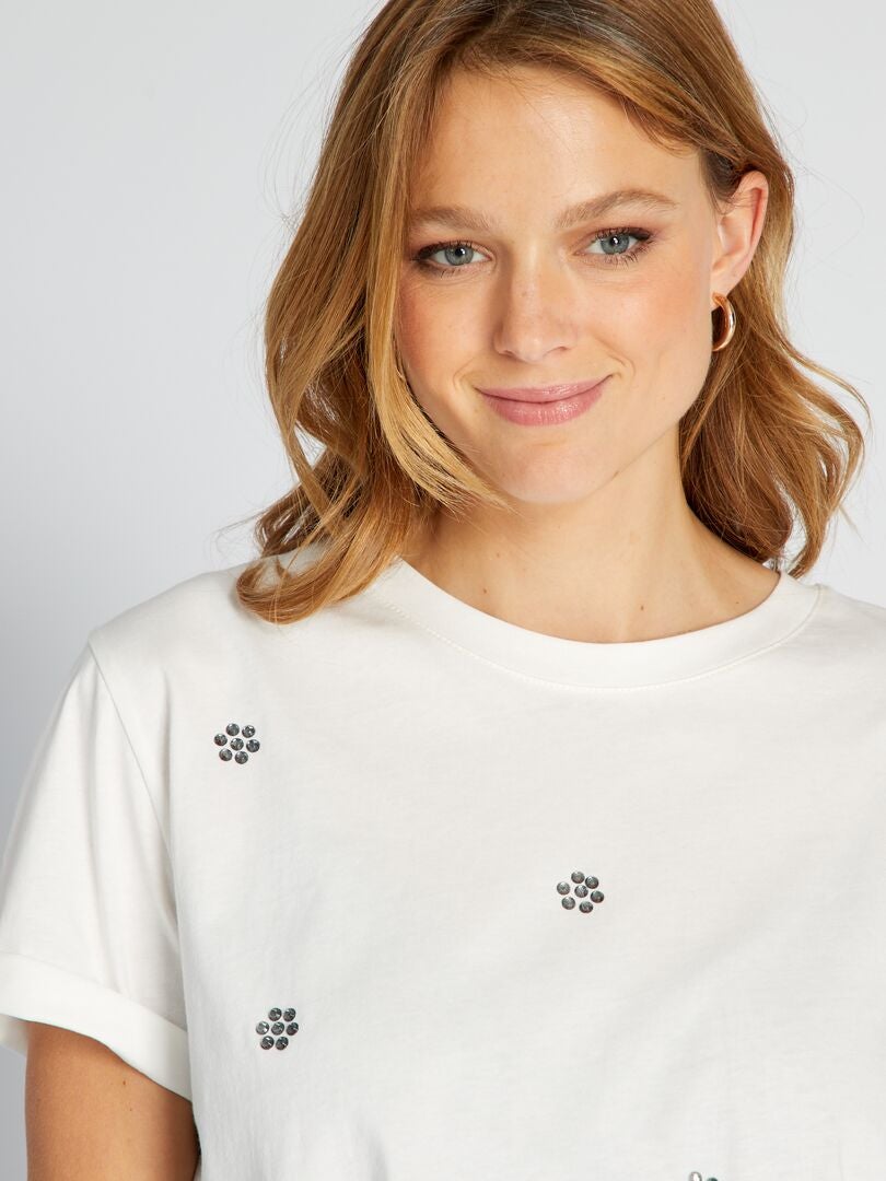 Camiseta Charm - BEGE