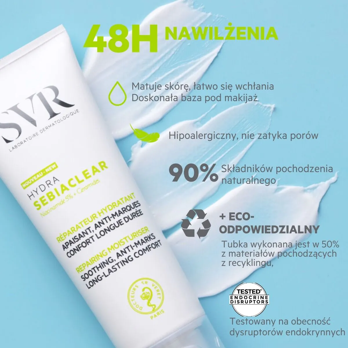 SVR Sebiaclear Creme Hydra Krem do twarzy