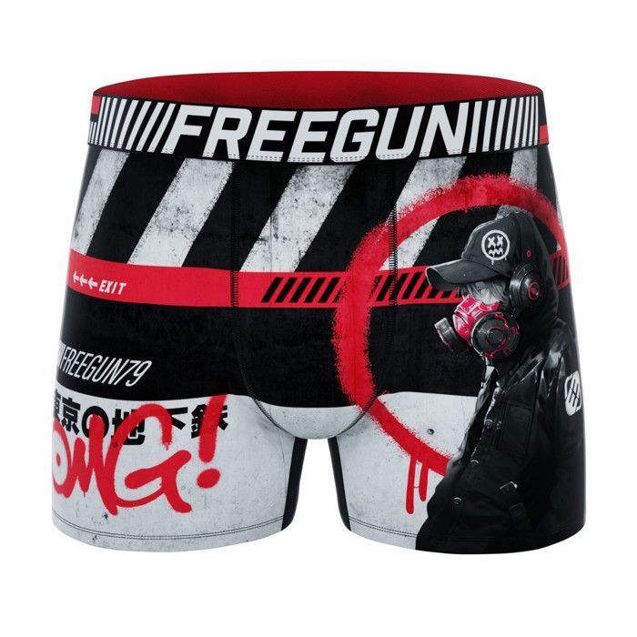 Freegun Men's Boxer Shorts - Red (Pack of 5)