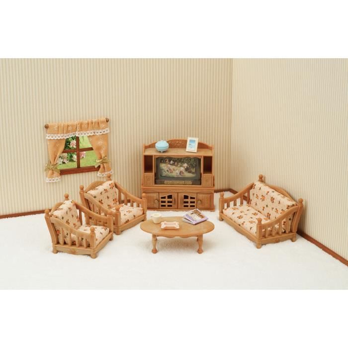 Figurines miniatures - SYLVANIAN FAMILIES - 5339 - La pièce à vivre - Meubles et accessoires pour enfants