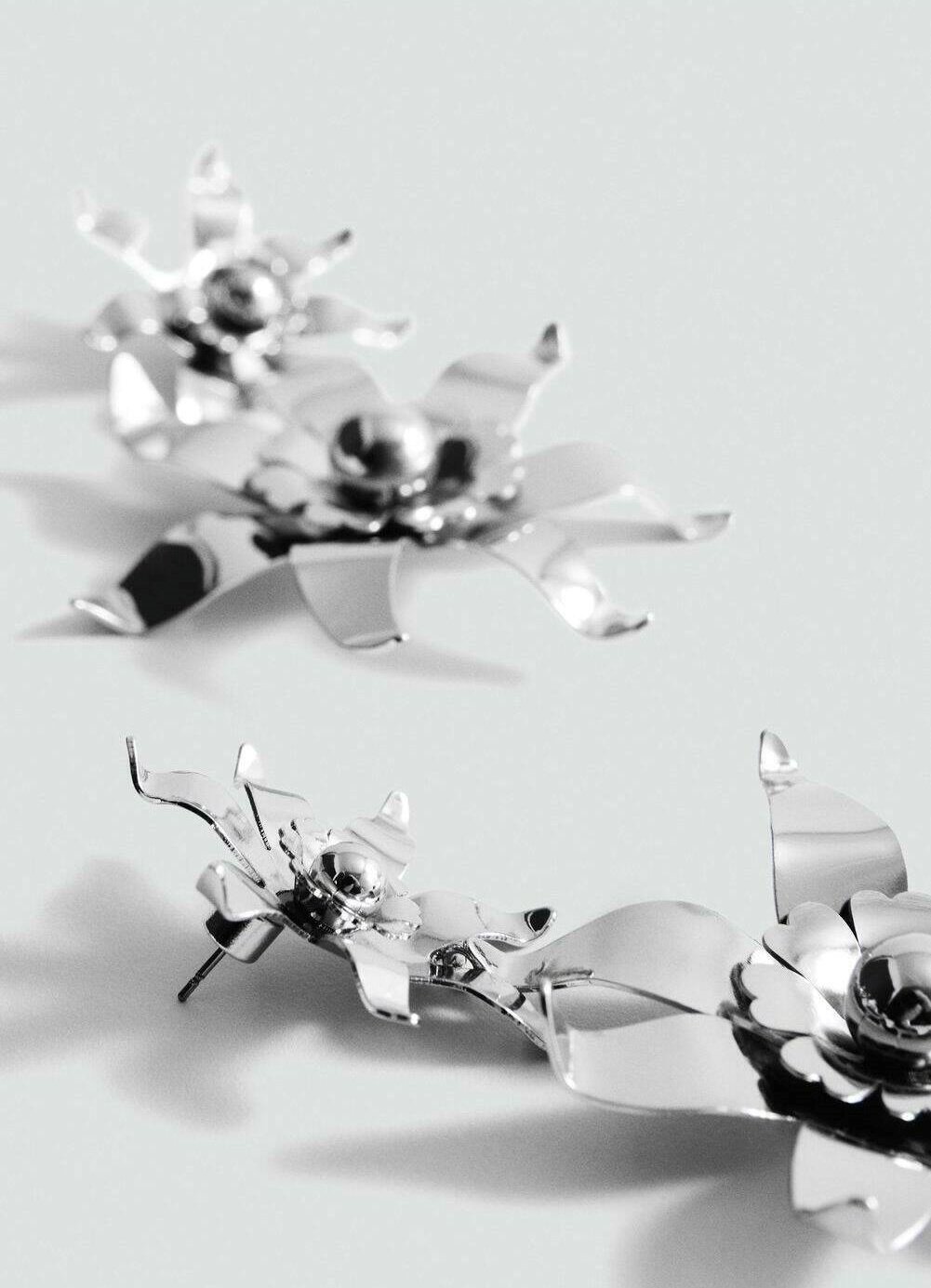 Mango PASIFLO - Boucles d'oreilles - couleur argent