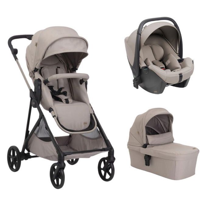 CHICCO - Poussette Trio Seety2 + Siège Auto Kory + Nacelle Seety Sandshell