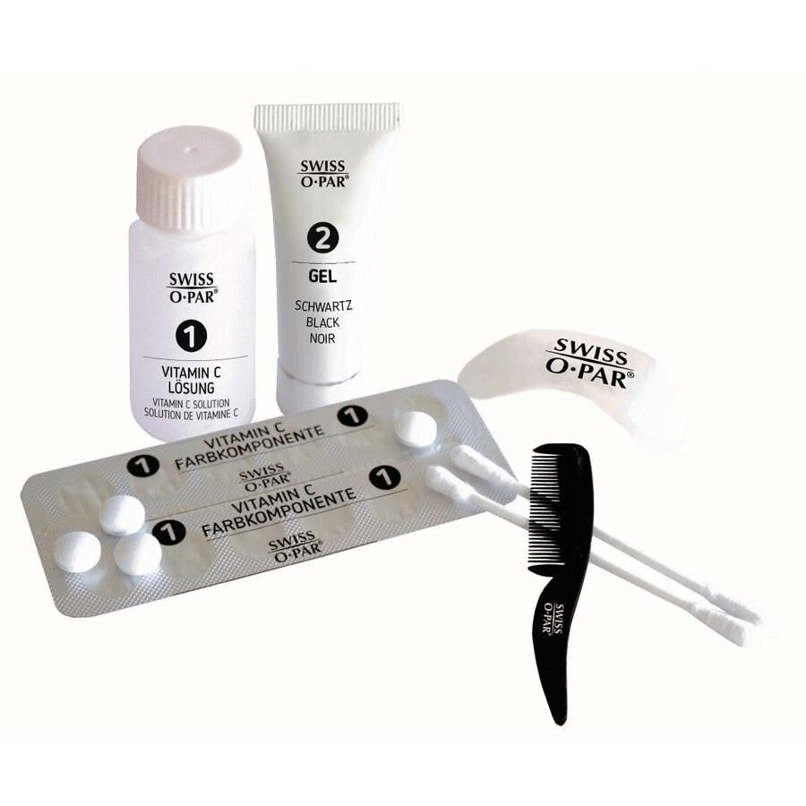 Swiss O-Par Eyebrow Tint profesionalni set za bojenje obrva crni - 30 ml