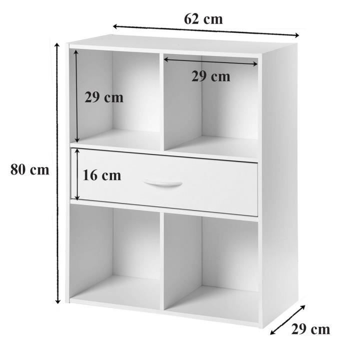 COMPO Moderne witte opbergkast - B 62 cm