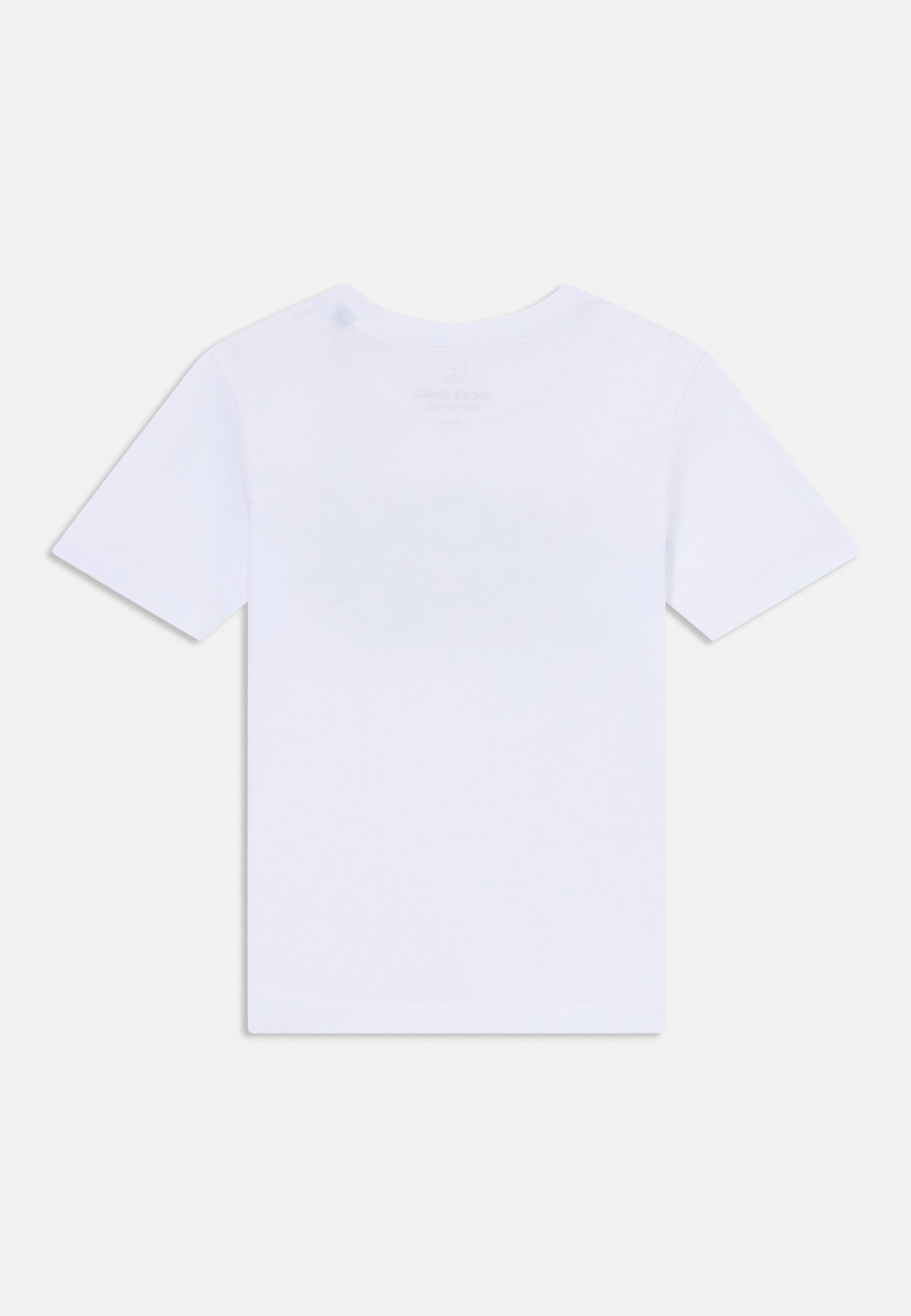T-shirt Jack & Jones Junior JJGEPLAS à col rond - Imprimé - Blanc