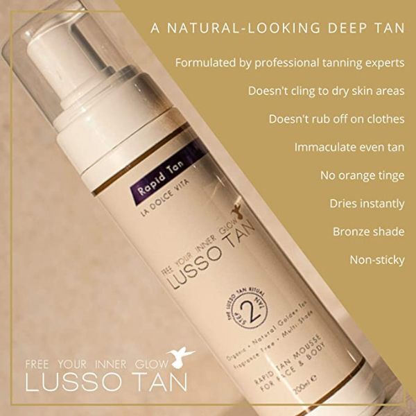 Lusso Tan Mousse de Bronzeado Rápido 200ml