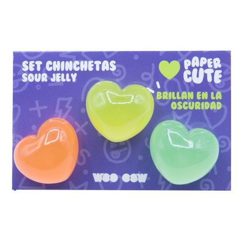 Jelly Pushpin Set Papiernictvo