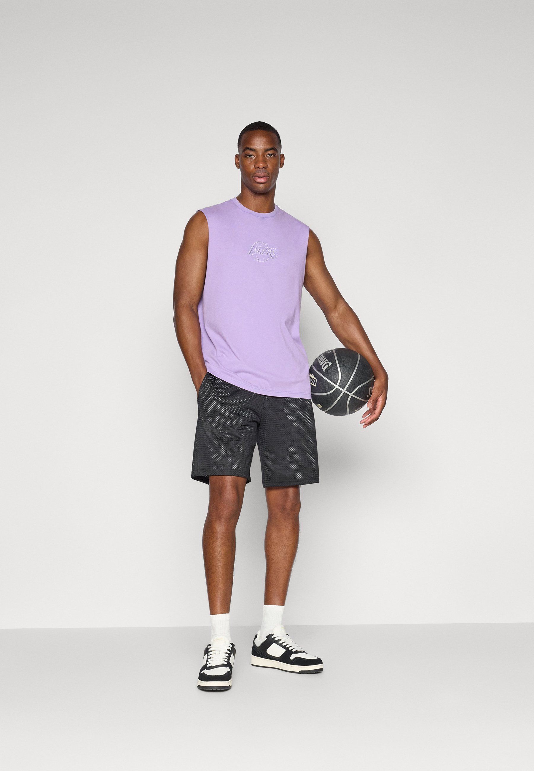 Maglietta senza maniche lavata New Era NBA LOS ANGELES LAKERS - Abbigliamento da club - grigio
