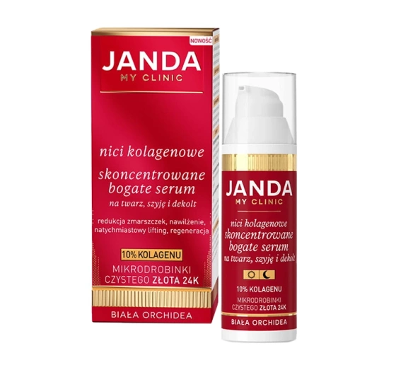 Janda Nici Kolagenowe skoncentrowane bogate serum na twarz, szyję i dekolt 30ml
