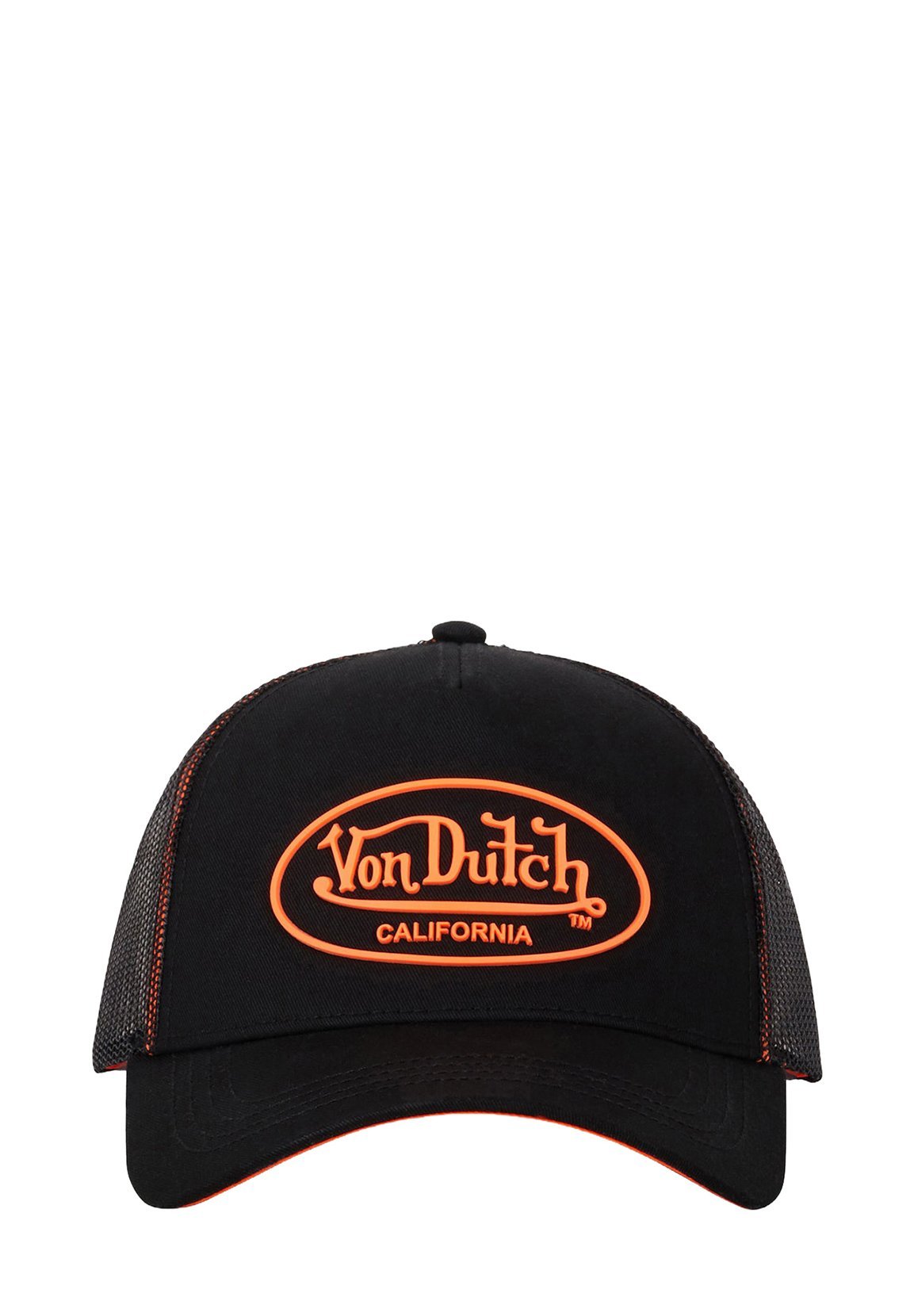 Von Dutch TRUCKER CB DOM - Cappellino - nero/arancione