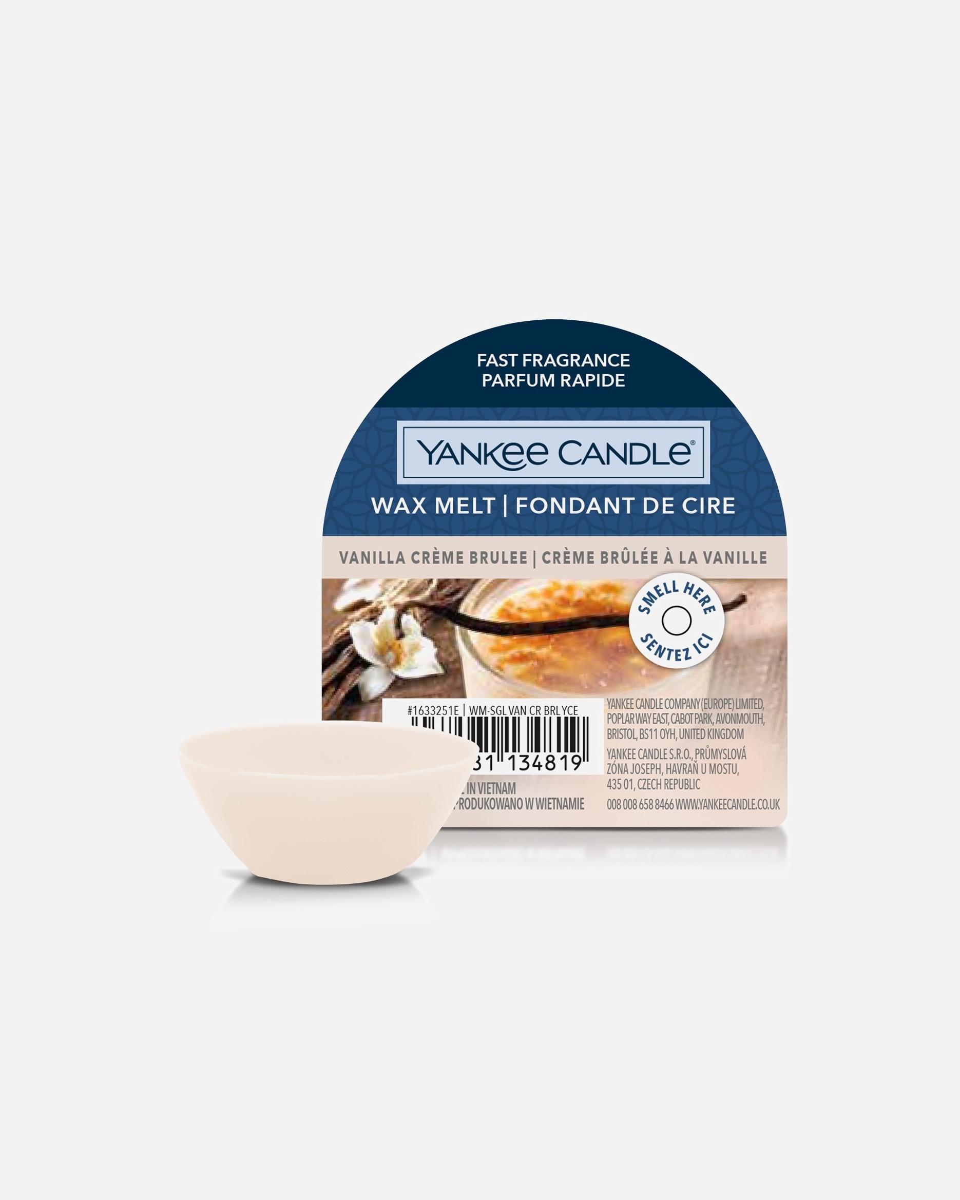 YANKEE CANDLE Fondants Crème Brulée à la Vanille