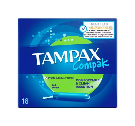 Tampax Compak super tampony 16 sztuk