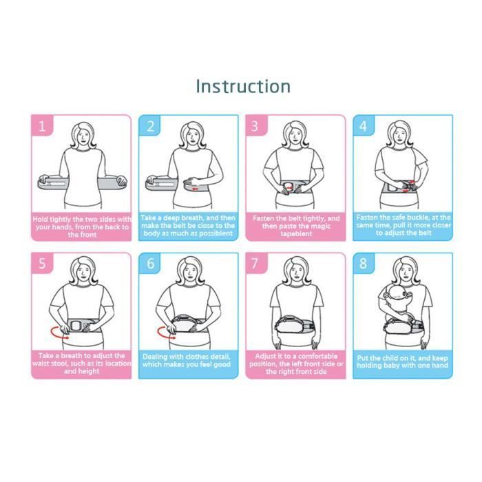Portabebés 4 en 1 (delantero y trasero), mochila transpirable para senderismo, deportes y vacaciones - Gris