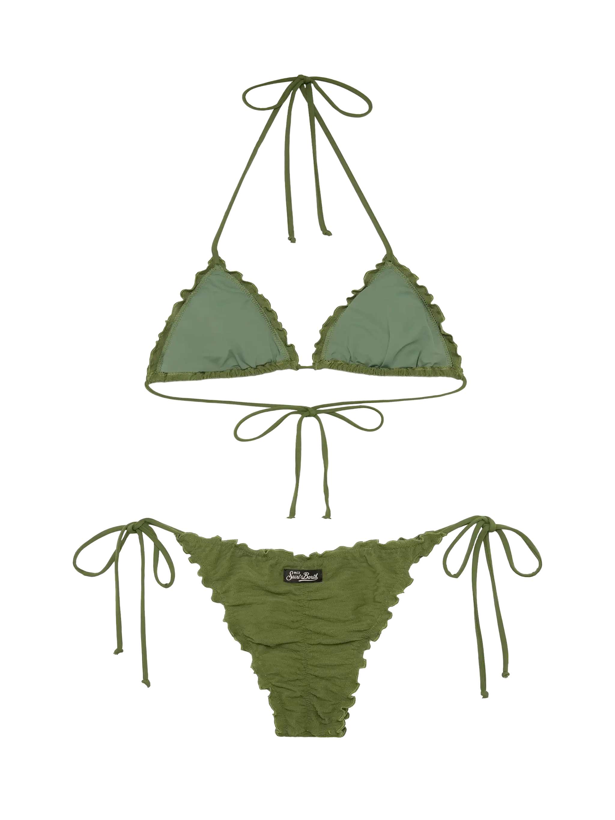 Sagittarius Miami Classic Zebra Embossed Triangle Bikini