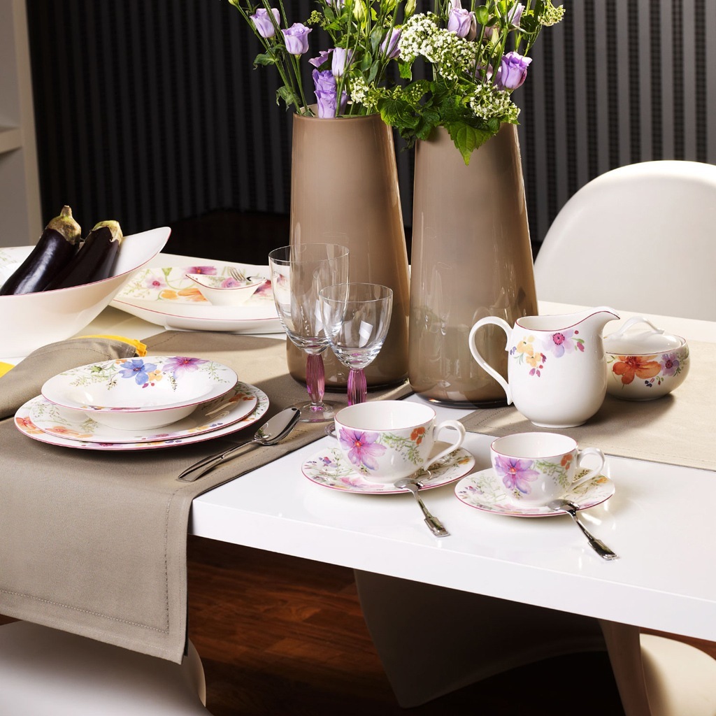 Villeroy & Boch Mariefleur Basic kavos puodelis ir lėkštė - 1 vnt
