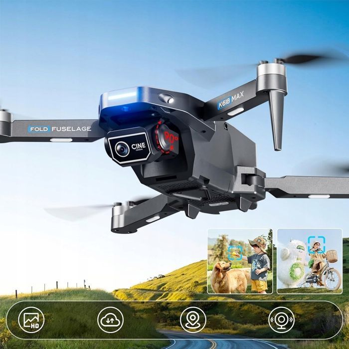 Drone with Camera and Remote Control, 2 Cameras, 3 Batteries for Beginners