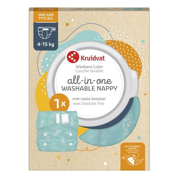 Kruidvat Pralne plenice vse v enem<br>svetlo modre, velikost 4-15 kg