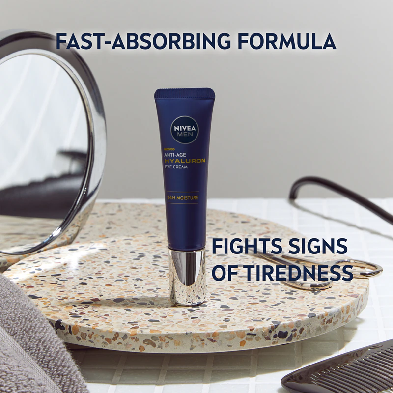 Creme para olhos NIVEA MEN Hyaluron para bolsas e rugas para homens