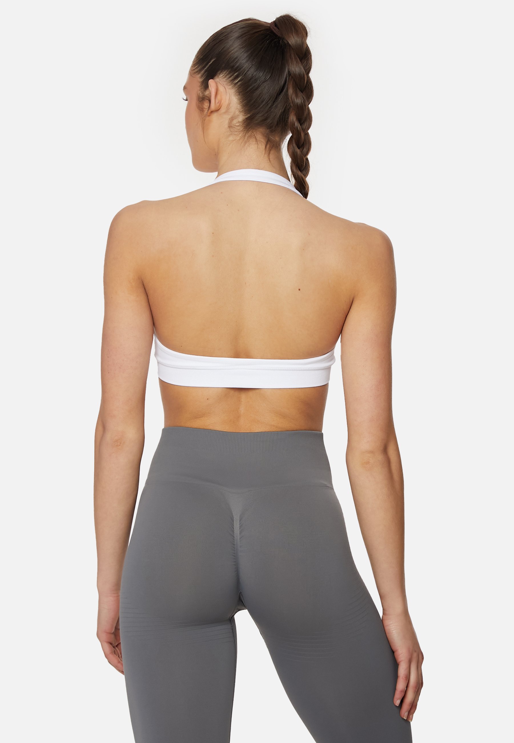 Squatproof Eve naadloze halter - Sportbeha met gemiddelde ondersteuning - wit